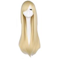 80cm Ilgio Tiesūs Anime Cosplay Plaukų Perukas - Europos ir Amerikos Stiliaus beige