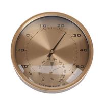 Analog Thermometers Hygrometer Room Climate Display with Large Face and Air Moisture Reference, No-Battery Indoor Monitor, Metal Wall Piece for 1