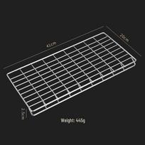 Rectangular Alloy BBQ Grill Rack gray