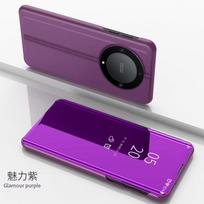 For Honor Magic7 Lite 5G Case Clear View Mirror Flip Stand Phone Case For Honor Magic 7 Lite 7Lite Shockproof Back Cover For Magic 7 Lite 5G violetinė