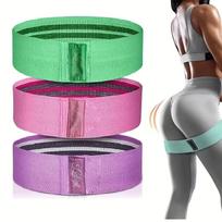 WorthWhile Stretch Hip Resistance Bands Yoga Legs Butt Anti Slip Elastic Fitness Bodybulding Exercise Workout Equipment pink