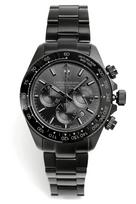 Hyakuichi Chronograph Laikrodis Laikrodis 20 ATM Atsparus vandeniui Data Kvarcinis Keraminis Rėmelis Visiškai Juodas [HYAKUICHI 101] Nr.11IP Nardymo Vyrų IP-BBB gray