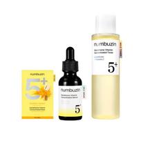 numbuzin Glutathione and Vitamin C No.5 Essential Toner 200ml and No.5 Vitamin Concentrated Serum 30ml and Vitamin Spotlight Mask 27ml 1ea Set beige