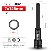 1/2 Drive Wrench Hex Head 8-24mm Adapter Spanner Converter Deep Impact Socket Tire Removal Tools black