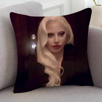 Singer Lady Gaga Cute Cartoon L Game Cushion Cover Pillowcase Upholstery Sofa Throw Pillow Home Decor Pillowcas 30cmx30cm(12x12Inch) black