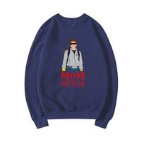 Steve Harrington Mom of The Year Sweatshirt Steve Harrinton Sweatshirt Unisex Long Sleeve Crewneck Pullover Tv Series Hoodies XXXL tamsiai mėlyna spalva