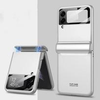 Flip5 Flip6 magnetinis dėklas Samsung Galaxy Z Flip 6 5 4 3, pilna apsauga, vyris, prabangus dangtelio korpusas, kameros stiklas ant Z Flip 3 4 For Galaxy Z Flip 6 sidabras
