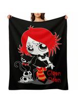 Ruby Gloom And Doom Katytės pledas Lovos užtiesalai Ypač dideli pledai Iškylai Pledai 125X150CM