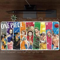 Roronoa Zoro Luffy One Piece Gaming XXL Mouse Pad anime HD printing Mousepad PC Keyboard overlock Office accessories Desk Mat 30cmx60cm white