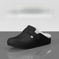 Vandeniui atsparūs EVA Birkenstock šlepetės vyrams ir moterims, rudens ir žiemos, lauko, storapadės, neslystančios, su vilnos pamušalu, šiltos, namų, uždaros pirštų, medvilninės 36-37 gray