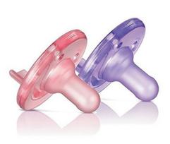 Philips Avent Soothie čiulptukas silikoninis 2 vnt. 0-3 mėn. (Rožinė ir violetinė) [Prekė] gray