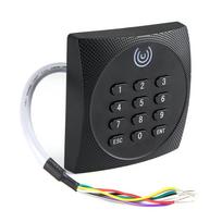 125KHz WG26 RFID Waterproof ID Password Keypad Access Control System Card Reader black
