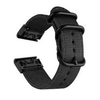 Replacement Strap for Garmin Fenix 8/7X/6X Pro/5X/5X Plus/3 HR/Tactix Charlie 22/26mm Braided Nylon, Quick-Release 22mm juoda