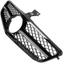 Mercedes C-Class W204 2019-2023 Grille Between Headlights PIANO BLACK & CHROME