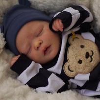 46 cm Reborn Doll Baby Žaislas Darren Gyvenimas Pažangus 3D Dažytas Kūdikių Žaislinė Lėlė Realistiška Medvilnė Silikoninis Kūdikis Naujagimio Lėlės Vaiko gimtadienio Kalėdinės dovanos Full silicone girl doll