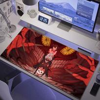 Mouse Pad XXL Anime Dandadan Extended Laptop Ayase Momo Takakura Ken Seiko teclado HYBXAXC Gaming Accessories Keyboard Desk Mat 800x400x2mm white