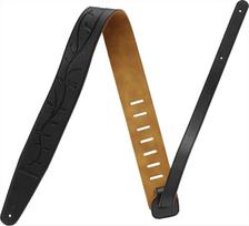 Ibanez guitar strap with Tree of Life black inlay, (GSTL60-BK) juoda