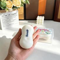Muilo vaško skilinėjantis spaudomas žaislas Skilinėjančios tekstūros Traškus pojūtis Traškūs streso kamuoliukai Rankų darbo gaminys Minkštas gelinis žaislas-fidget balta