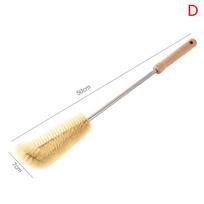Medine rankena butelių puodelių šepetys stiklinių butelių valymo šepetys virtuvės reikmenys 7*7*50cm beige