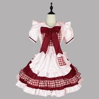Seksuali Lolita Tarnaitė Suknelė Japoniška Miela Moteriška Kawaii Suknelė Vaidmenų žaidimas Kostiumas Helovino vakarėlis Cosplay Anime Kawaii Drabužiai L rožinė