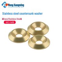 M3-M8 Nerūdijančio plieno žalvario įleidžiama žuvies akies poveržlė plokščia galva varžtams M4*D13*3 Flat (1 piece) Stainless Steel