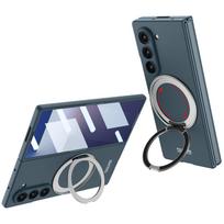 Mobile Phone Case for Samsung Z Fold 7/6/5 with Screen Protector Rotating Stand Wireless Charging Business Design PC Material Opp Bag&For Galaxy Z Fold 7 žalia