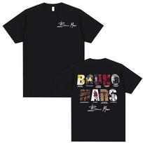 Bruno Mars The Romantic 2026 Album Cover T-shirts Men Women Fashion Hip Hop Streetwear T Shirts Cotton Casual Oversized T Shirts 3XL įvairiaspalvis