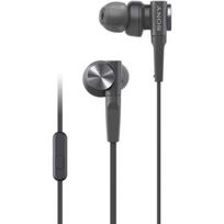 Sony MDRXB55AP Wired Extra Bass Earphones/Headset with Mic for Calls, Black, One Size
