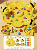 Little Bumblebee Multifunctional Board Game Puzzle Fishing Toys Interactive Educational Toys For Kids Christmas Gift Family Game orange