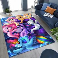 Naujas My Little Pony vienaragio animacinis kilimas miegamajam, svetainei, sofai, namų įėjimui, dekoracija, didelis neslystantis vaikų grindų kilimėlis, dovana 40x60cm( 15x23in )