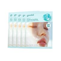 GOODAL Gel Mask 5 Sheets (Green Tangerine Vita C/ Heartleaf Hyaluron Soothing) # Heartleaf Hyaluron Soothing Gel mask x5ea white