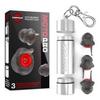 EarPeace PRO ausų kištukai motociklams 6 vienetai 2 dydžių Triukšmo mažinimas automobilių sportui, pvz., klausos apsaugos dalių garso mažinimo vertė gray