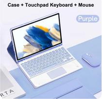 For Samsung Galaxy Tab S9 FE Cover 10.9 Inch Detachable Bluetooth Keyboard Case for Samsung Tab S9 FE 10.9  SM-X510/X516B Funda Spanish Keyboard gray