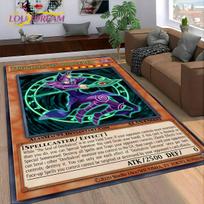 27 Style Yu-Gi-Oh Blue Eyes Dragon Monster Gold Card Cartoon Game Carpet Rug for Bedroom Living Room Home Sofa,Decor Floor Mat 40x60cm