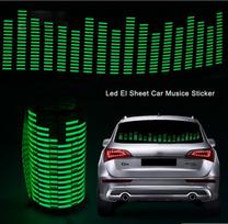 Automobilio galinio lango muzikos šviesa balsu aktyvuojama LED muzikos ritmo automobilio galinio lango šviesa 45*10cm