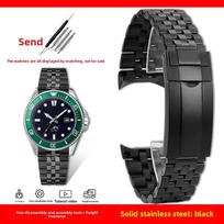 Nerūdijančio plieno dirželis 22mm Casio Duro MDV-106/B/G MDV-107-1A MTP-VD01 laikrodžiui, vyriškas metalinis apyrankė su įrankiais 22mm width black