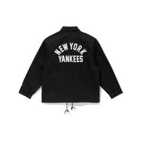 New Era SS23 MLB New York Yankees Solid Color Polo Collar Long Sleeve Jacket Unisex Jacket 13546471 L black