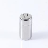 1pcs Food-Grade Stainless Steel Spice Jars   Mini Portable Salt  Pepper Shakers, Leak-Proof for Camping Picnic white