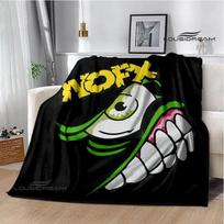 Panko grupė N-NOFX Retro spausdinti pledai vaikiškas šiltas pledas minkštas ir patogus pledas namų kelionių pledas gimtadienio dovana 75x90cm