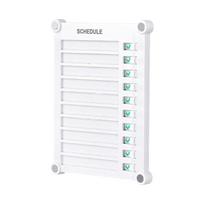 Magnetic Weekly Planner Board Double Sided Schedule Board for Fridge, Erasable Message Board for Office and Family Reminders 1 white