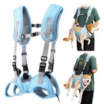 Dog Carry Harness Adjustable Pet Lift Support Harness for Large Dogs Mobility Aid Rehabilitation Sling Elderly Disabled Dogs M gray