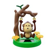 Yousheng Solar Swinging Bear Car Decoration, Nodding Bear Dashboard Ornament with Swing, Bear Monkey Swing Toy for Car Office B brown