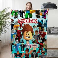 Sofos pledai žiemai A-Roblox žaidimas Šiltas kelių flisas Kempingas Individualizuota lova Pūkuoti minkšti pledai Mikropluošto patalynė Karališko dydžio 40x50in