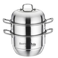 Balder 3-Layer Stainless Steel Steamer Pot, 28cm gray