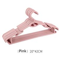 Charm Home Living Drying Rack With Clips Clothes Storage Tudung Antiskid Pants Skirt Useful Hangers Plastic Pants Trouser Hanger Fashion Pink/Hanger