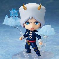 Anime Figure Collection - Action Figures featuring Swappable Faces Movable Joints Collectible gray