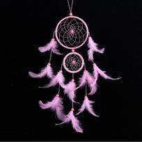 Dream Angle Dreamcatcher Room Decor Handmade Tapestry Feathers Wall Hanging Dream Catcher Wind Chimes Feather Weaving rožinė