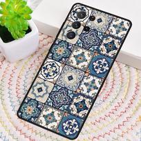 Moroccan Tile Silicone Phone Case For Samsung Galaxy note 10 pro S26 S25 S24 S23 S22 S21 Plus S25Ultra Capa Cover Galaxy S23 Ultra gray
