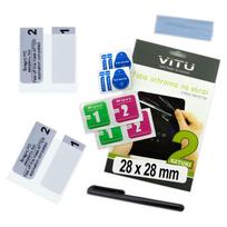 VITU Square Screen Protector Film, 2-Pack, 28x28mm (2.8cm) – 1.6