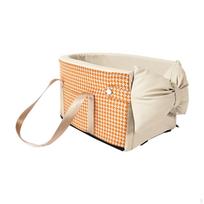 Dogs Booster Seat for Car Dog Cat in Armrest Small beige smėlis